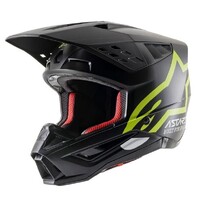 Alpinestars SM5 Compass ECE Off Road Helmet Black Matt/Fluro YEL