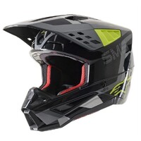 Alpinestars SM5 Rover ECE Off Road Helmet Anth/Fluro Yellow Product thumb image 1