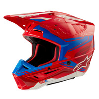 Alpinestars SM5 Action 2 Helmet ECE 22.06 Bright Red/Blue Gloss