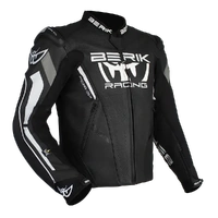 Berik Apex Leather Jacket Black / White