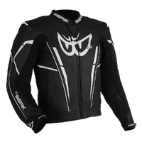 Berik Monza Leather Jacket Black / White