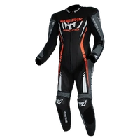 Berik Sicily Leather Suit Black / Grey / Red