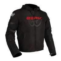 Berik Star Hoodie Black / Fluro-Red