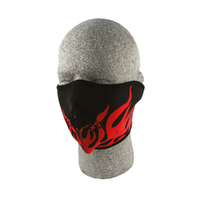 Zanheadger Neoprene Face Masks - Red Flames