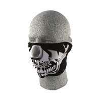 Zanheadger Neoprene Face Masks - Chrome Skull