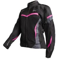 Motodry Clio Jacket Womens Black Magenta Product thumb image 1