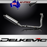 Suzuki GSX-8S 2023-2025 / Oval 350mm (14 inch) Silencer 2 into 1 Complete System 304 Stainless Steel