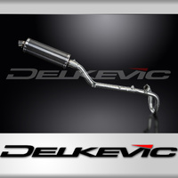 Suzuki DRZ400 S/SM 2005-2024 / Oval 350mm (14 inch) Carbon Fibre Silencer Complete System Product thumb image 1