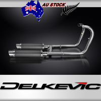 Kawasaki W650 W800 19-24 350MM Round Carbon Exhaust System