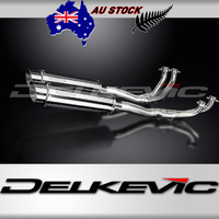 GL1000 K Goldwing 1975-1979 / SL10 Round 350mm (14 inch) Stainless Steel Silencer 4 into 2 Complete