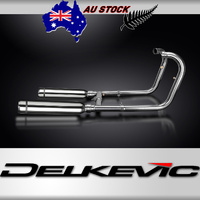 W650 W800 2019-2024 / Complete Systems 410mm Custom Silencers With Bull Nose END 304 Stainless Steel