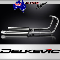 W650 W800 2019-2024 / Complete Systems 550mm Custom Silencers With Slash CUT END 304 Stainless Steel