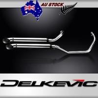 Yamaha XV535 Virago 87-03 550MM Turned Slash CUT Exhaust System