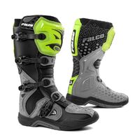 FALCO LEVEL OFF ROAD MOTORCYCLE BOOTS GREY/FLURO