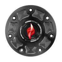 Accossato Fuel Cap Quick Action for Kawasaki ZXR400 ZX-7R ZRX1200 ZZR1100 red