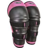 FOX Kids Peewee PW-1 Knee Guards Black/Pink