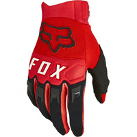 FOX 2022 Dirtpaw Gloves Fluro Red