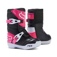FOX Kids Comp Off Road Boots Black/Pink