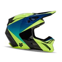 FOX V1 Streak Off Road Helmet Black/Yellow