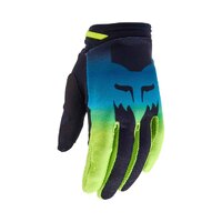 FOX Youth Girls 180 Flora Off Road Gloves Black/Yellow Product thumb image 1