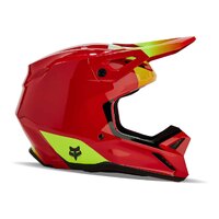FOX Youth V1 Ballast Off Road Helmet FLO Red