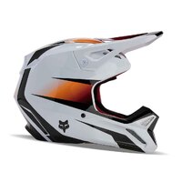 FOX Youth V1 Flora Off Road Helmet White/Black