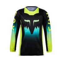FOX Youth Girls 180 Flora Off Road Jersey Black/Yellow