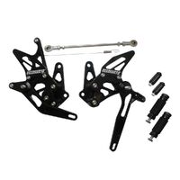 Accossato Adjustable Rearsets for Suzuki GSX-R1300 Hayabusa 1999 - 2007 black Product thumb image 1