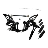 Accossato Adjustable Rearsets for KTM 1290 Super Duke R 2014 -2016 black Product thumb image 1