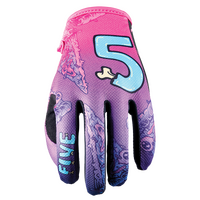 Five MXF-4 Slice Off Road Gloves Purple