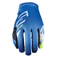Five MXF 4 Scrub Off Road Gloves Blue/Fluro Product thumb image 1