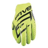Five MXF Race Off Road Gloves Fluro Yellow