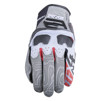 Five TFX-4 Water Repellent Adventure Gloves Grey/Red Product thumb image 1