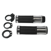 Accossato Pair of CNC Aluminium Racing Grips silver