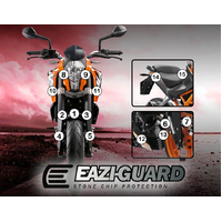 Eazi-Guard Paint Protection Film for KTM 390 Duke 2013 – 2016  matte