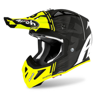 Airoh Aviator ACE Off Road Helmet Kybon Yellow/Matt Black