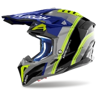 Airoh Aviator 3 Hima Helmet Blue Gloss