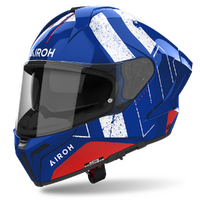 Airoh Matryx Helmet Scope Blue/Red Gloss