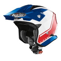 Airoh TRR-S Open Face Helmet Keen Blue/Red Gloss