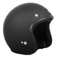 RXT LOW Ride Openface Helmet  Matt Black With Studs