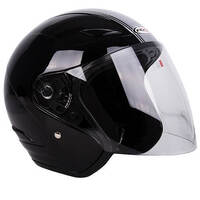 RXT Metro Retro Helmet Black Silver