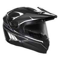 RXT Safari Adventure Helmet Matt Black/White