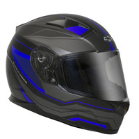 RXT Street Helmet Missile Matt Black Blue