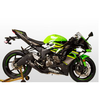 M4 Full System With Black GP19 Canister Kawasaki ZX6R 2009-2024