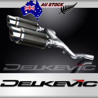 Honda VFR800 V-TEC 2002-2013 200MM Round Carbon Exhaust System
