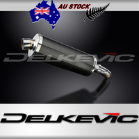 Kawasaki ER-6N ER-6F 06-11 350MM Oval Carbon Exhaust System Product thumb image 1