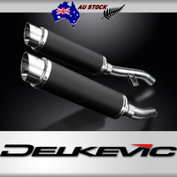 Yamaha FJR1300 2006-2012 / 2 DL10 Round 350mm (14 inch) Carbon Fibre Silencers
