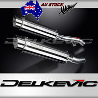 Yamaha FJR1300 2006-2012 / 2 SL10 Round 350mm (14 inch) Silencers 304 Stainless Steel