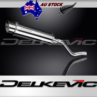Kawasaki KLR650E 2008-2024 SL10 350MM Round Stainless Exhaust System Product thumb image 1