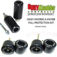 Oggy Knobbs Full Protection KIT Aprilia RSV4 10-20 (Silver bracket, Black KNOBBS)